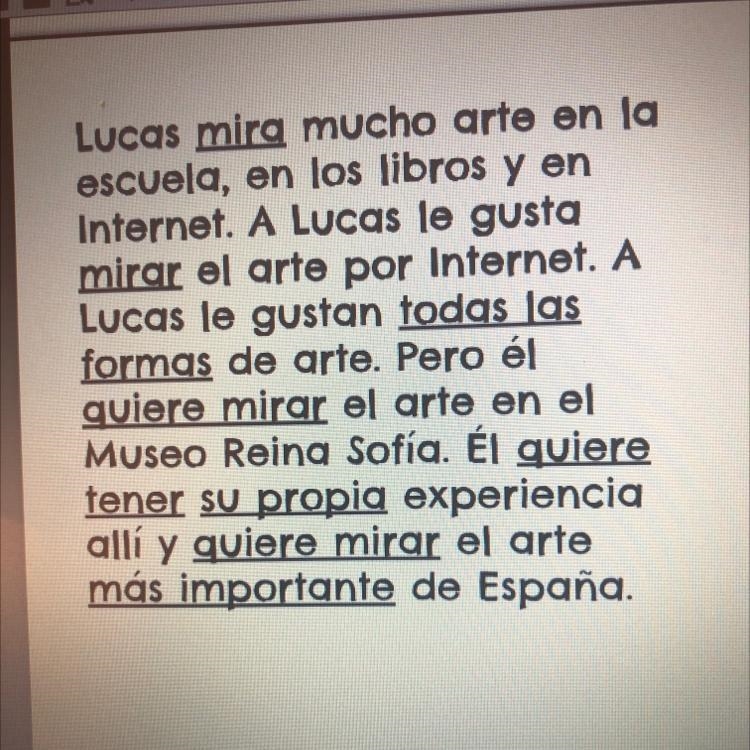 Why hasn’t Lucus ever been to a museum 1. His parents work a lot 2. It’s too far away-example-1