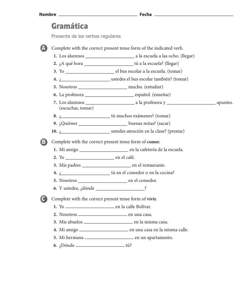 ASAP 100POINTS Spanish 2 Do what the questions ask-example-1