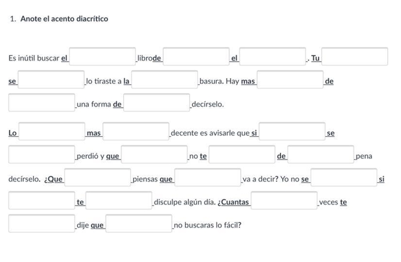 Anote el acento diacríticoq-example-1