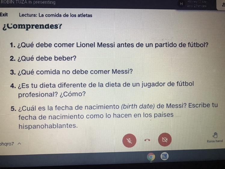 Answer the following questions in Spanish-example-1