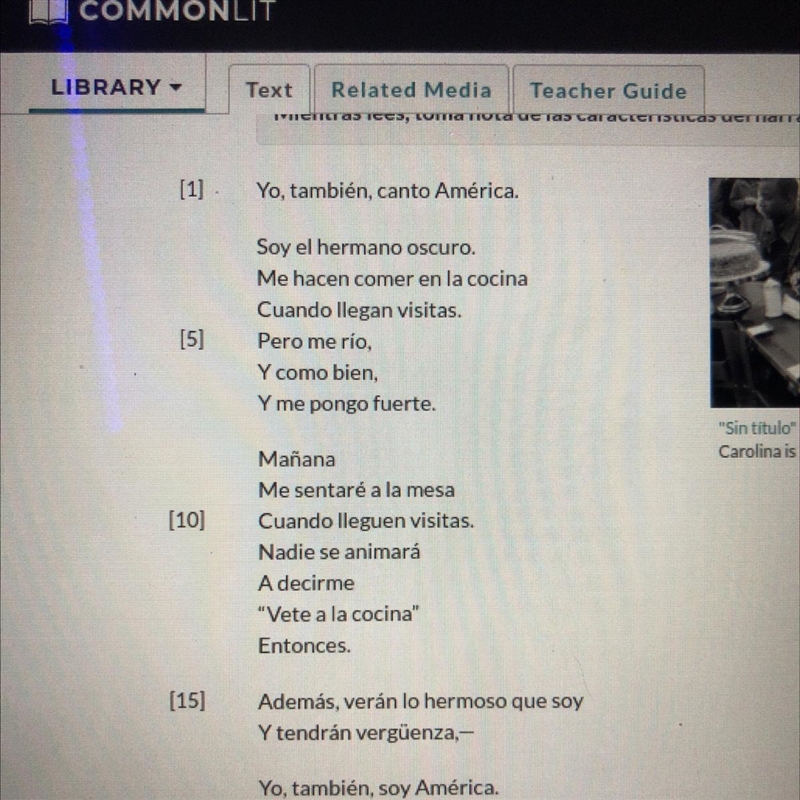 Cual es el mesaje de este poema "Yo, tambien"-example-1