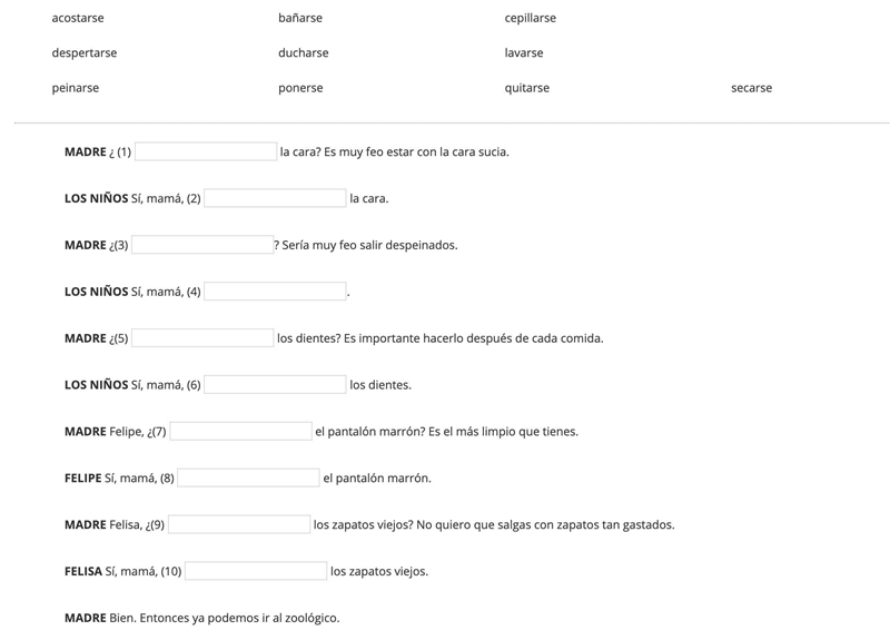 Please help! I just need to correctly assign and conjugate reflexive verbs to fit-example-1