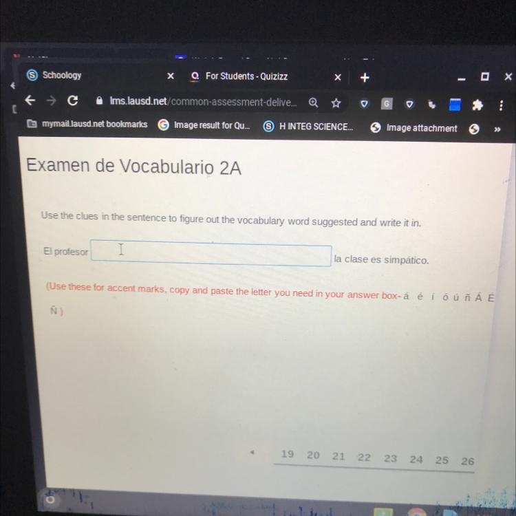 Examen de Vocabulario 2A Use the clues in the sentence to figure out the vocabulary-example-1