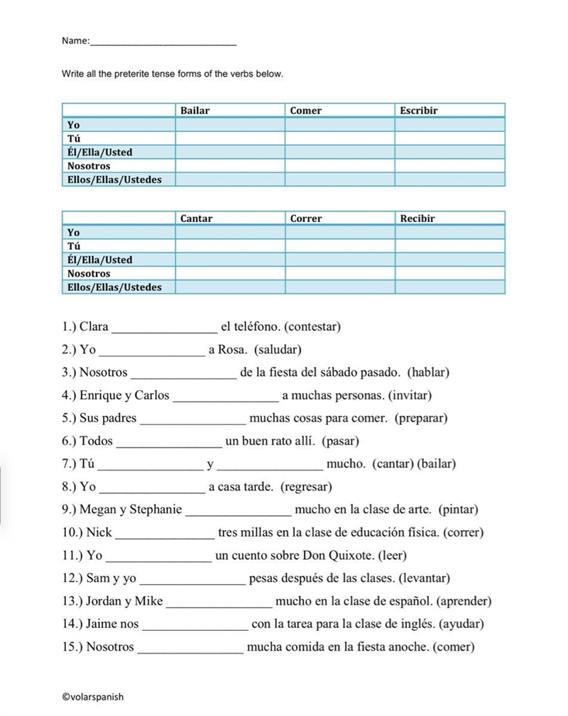 I need help filling out the charts and also need help with filling in the sentences-example-1