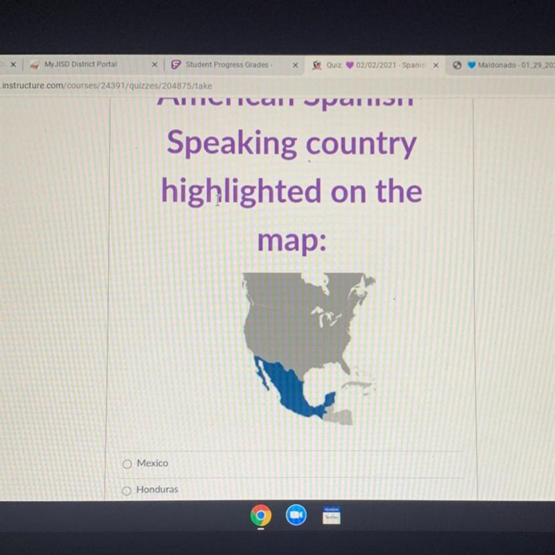 What Spanish speaking country is highlighted?-example-1