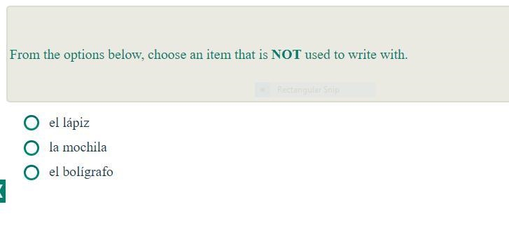 Question 21 : From the options below , Choose a term that is NOT used to write with-example-1