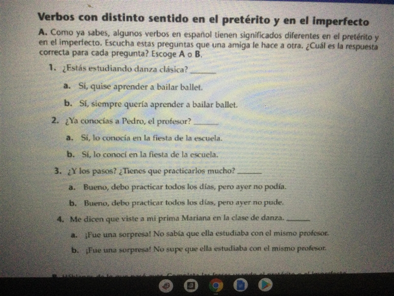 Pick which one answers the question, a or b-example-1