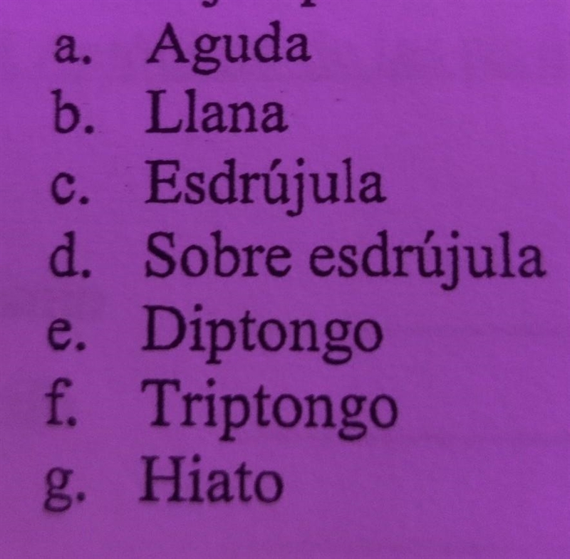 AYUDA!!!PLZZ Define y de dos ejemplos de cada una de las palabras​-example-1