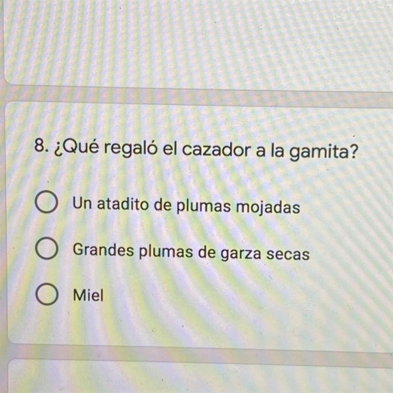 Que regaló el cazador a la gamita?-example-1