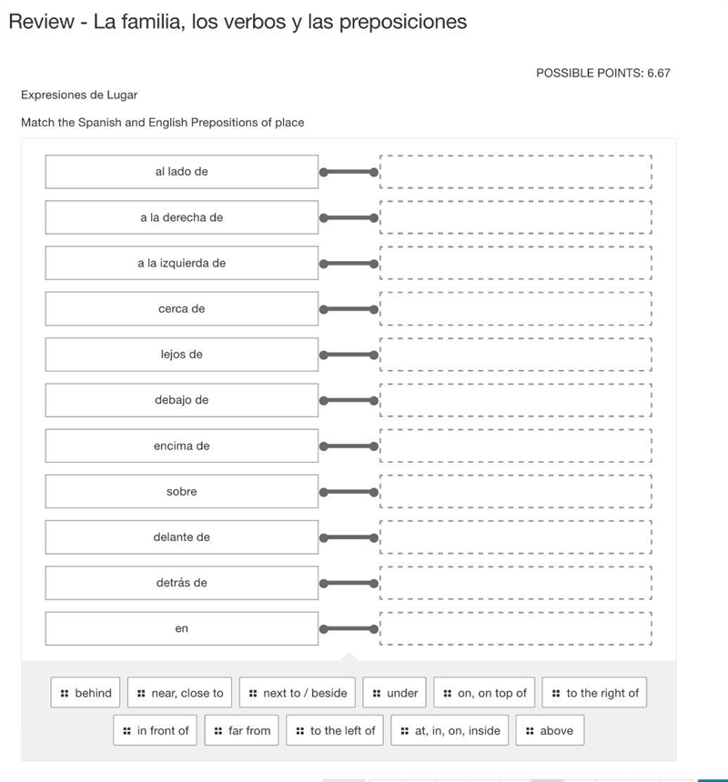 Pleas help Spanish home work prepositions-example-1