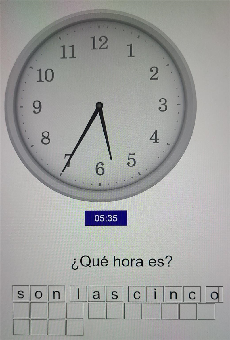 ¿que hora es? fill in the blanks​-example-1