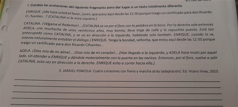 Necesito ayuda para una hoja de castellano estoy ensegundo de la eso-example-1