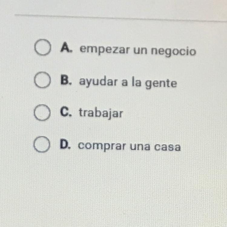 Escoja la mejor opción para completar la oración. Mi padre y sus hermanos quieren-example-1