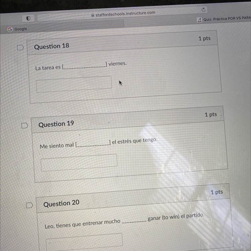 Por vs para please answer correctly-example-1