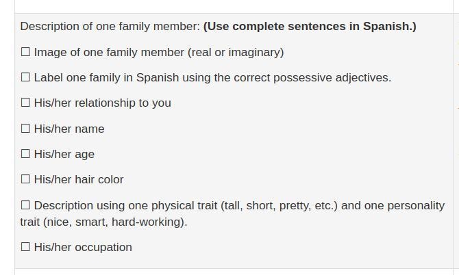 write a sentence in spanish the requirement are in the pic also write the sentence-example-1