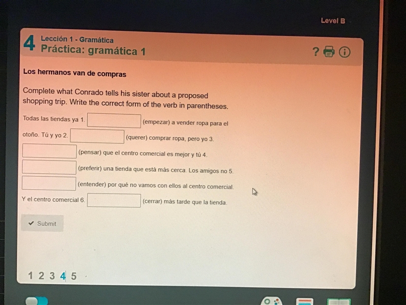 It’s spanish homework due tonight. Please help and if it’s wrong answers or fake ones-example-1