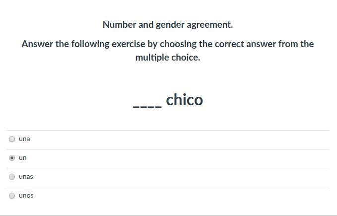 Number and gender agreement.-example-1