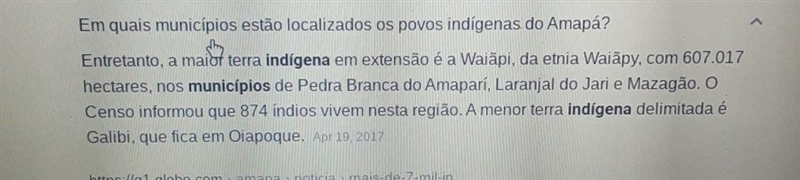 Em quais municípios estao localizados os povos indigenas no amapa-example-1