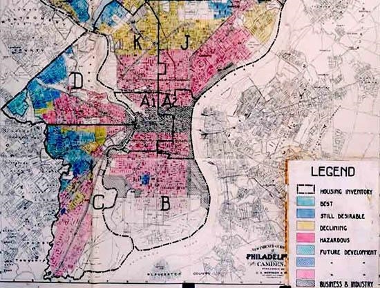 Which geographic concept is displayed in the provided map? Barrios Population density-example-1