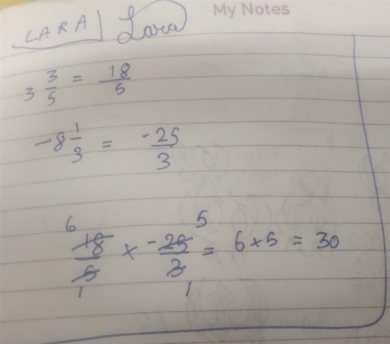 3 3/5 x (-8 1/3) in faractions-example-1