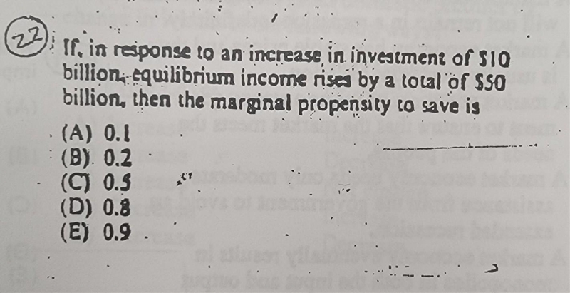 22 If, in response to an increase in investment of S10 billion.equilibrium income-example-1