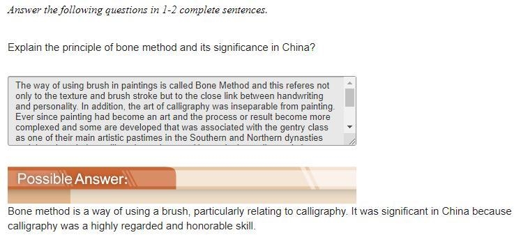 Explain the principle of bone method and its significance in China?-example-1