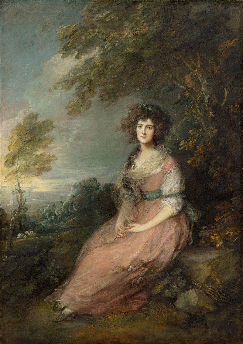 The subject of Gainsborough's Portrait of Mrs. Richard Brinsley Sheridan (23.18) was-example-1