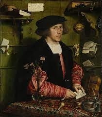 Portrait of the Merchant Georg Gisze.-example-1