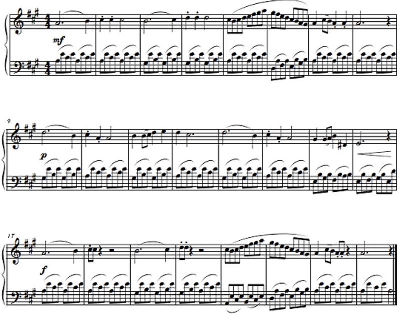 (MUSIC APPRECIATION) Name the following notes in the treble clef: Measure 1, beat-example-1