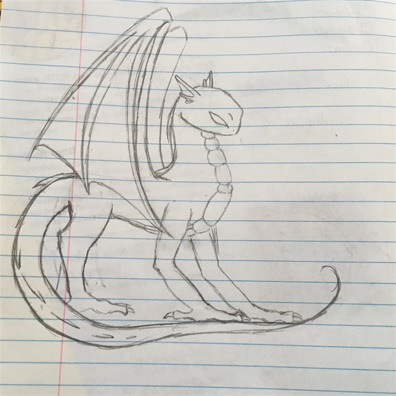 Should I keep drawing dragons? (My fourth, also an original)-example-1