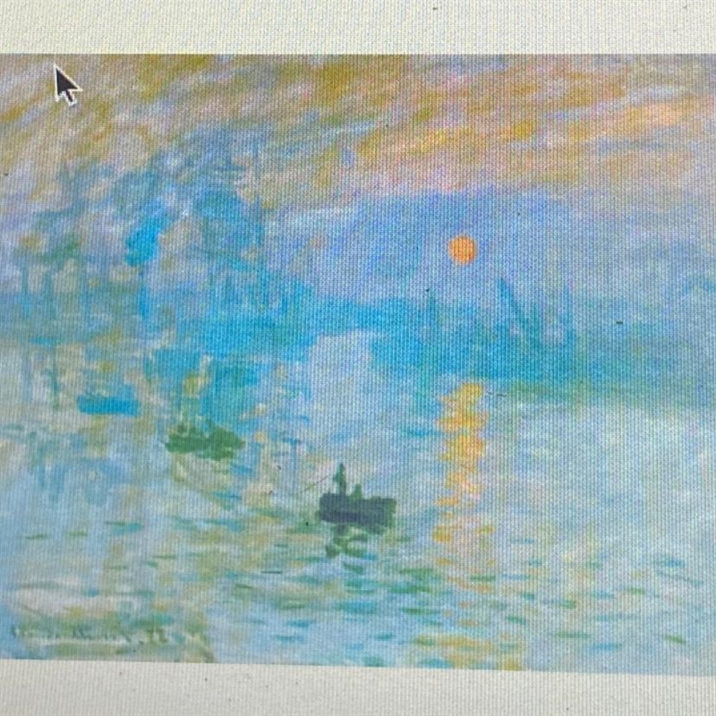 Look at this painting by Claude Monet. What makes it an Impressionist painting?-example-1