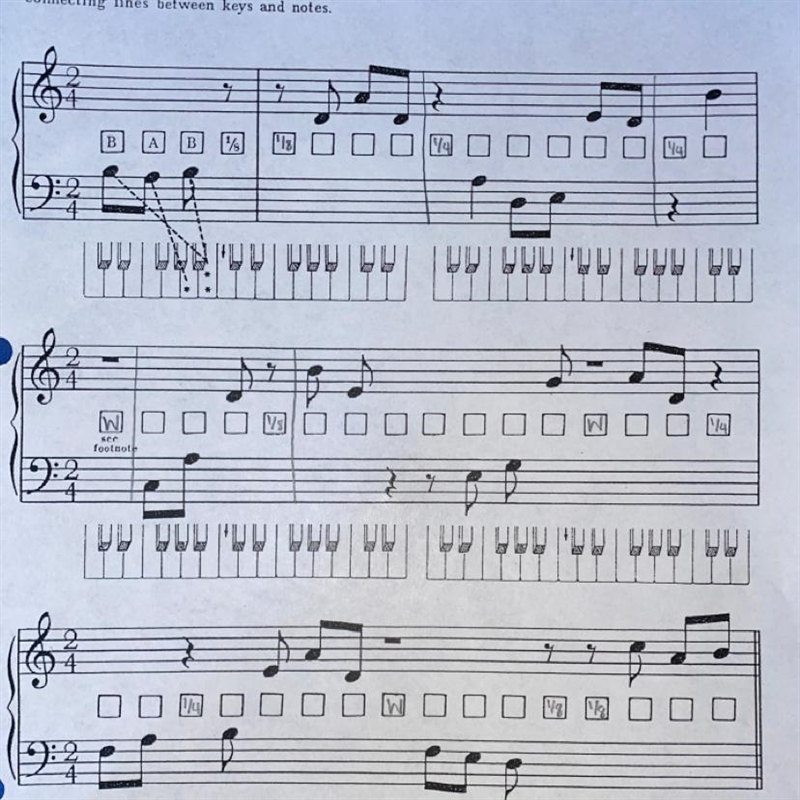 I just need help on inserting the measure bars on the staffs.-example-1