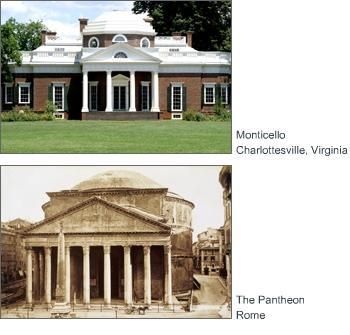 Help pls, rewarding crown How was Neoclassical architect Thomas Jefferson inspired-example-1