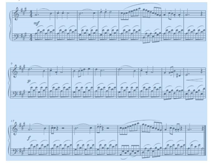 In order, name all of the notes in the first measure of the bass clef.-example-1