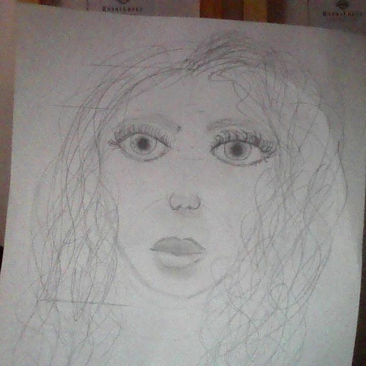 how about this drawing it was my very first realistic-ish drawing i have ever done-example-1