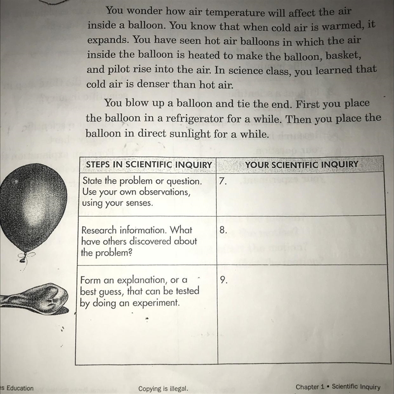 Directions: Read the paragraph and look at the chart below. Use this information to-example-1