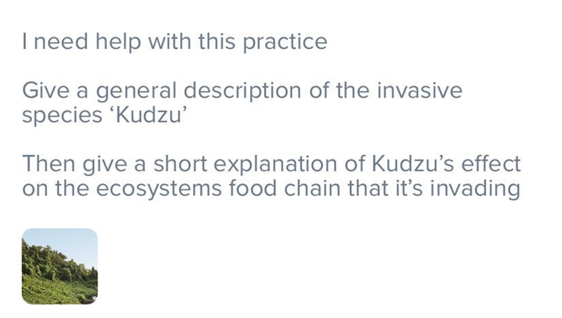 Why is Kudzu an invasive species and what effect it has on the food chain?-example-1