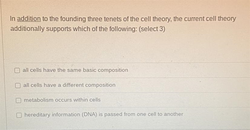 In addition to the founding three tenets of the cell theory, the current cell theory-example-1