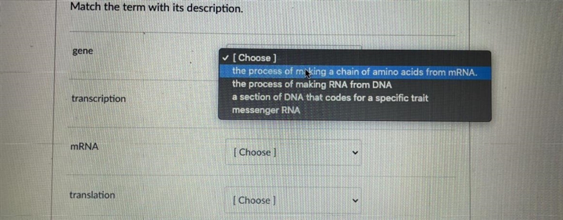 Question is down below - match each term with description.-example-1