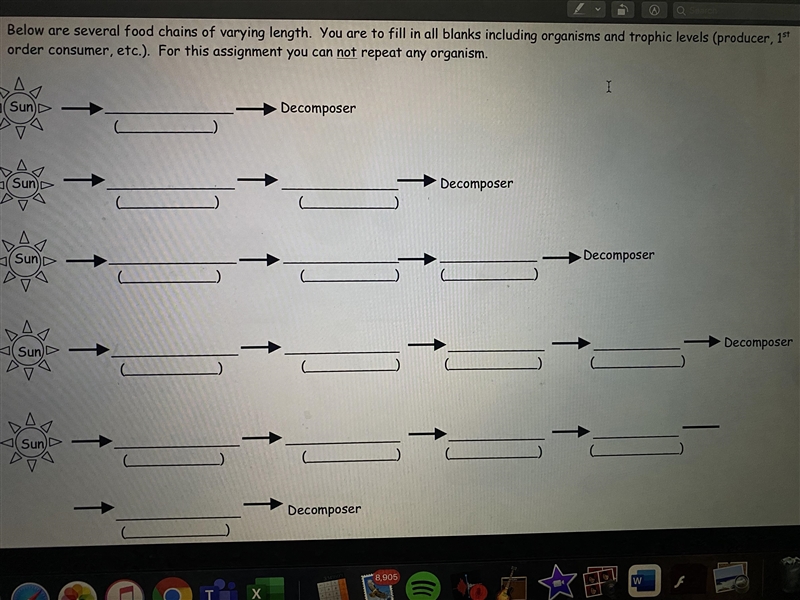 View the attached worksheet. On this worksheet, you will build realistic (think of-example-1