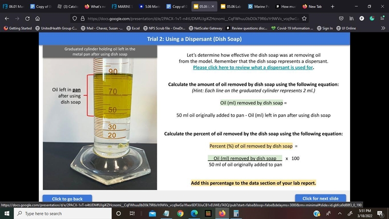 How much oil was removed?-example-1