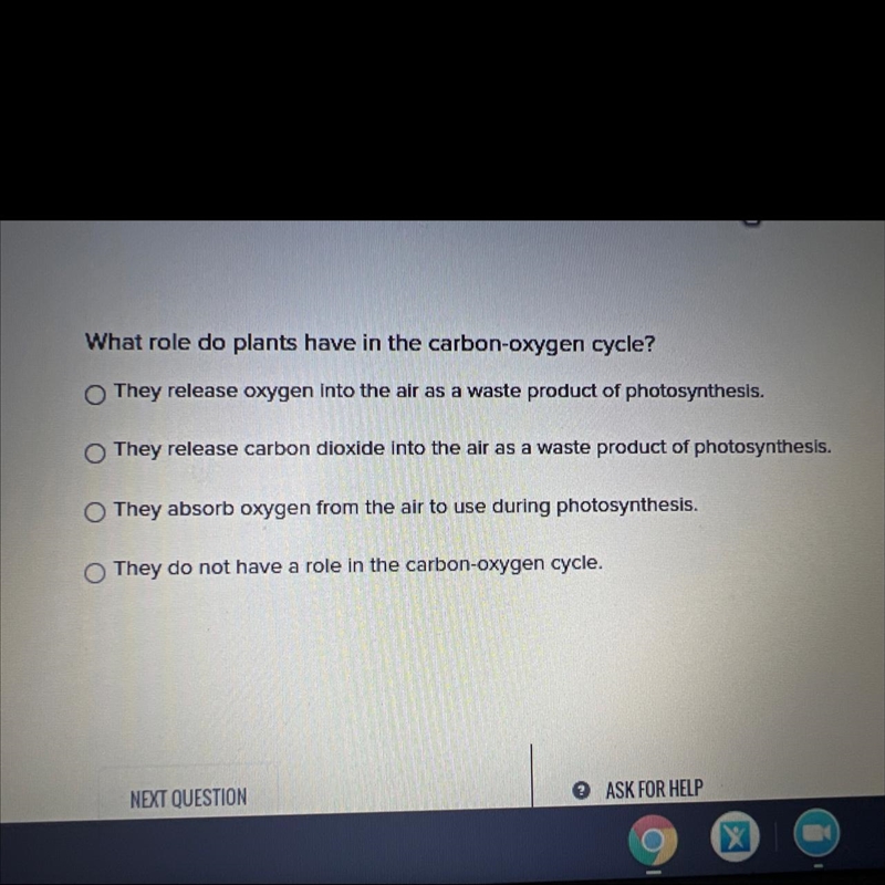 I just wanted to know the cycle of carbon oxygen?-example-1