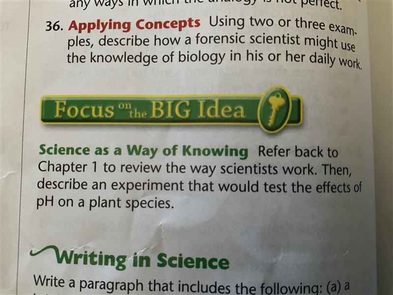 Can anybody help me pls. Question is focus on the big idea-example-1