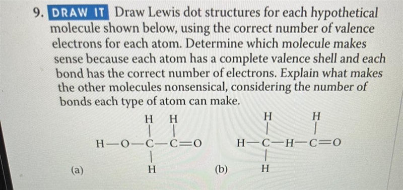 9. DRAW IT Draw Lewis dot structures for each hypothetical molecule shown below, using-example-1