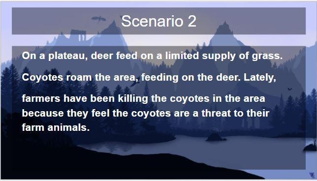 What would the population of the deer look like since the coyotes are being hunted-example-1