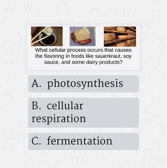 What cellular process occurs that causes the flavoring in foods like sauerkraut, soy-example-1