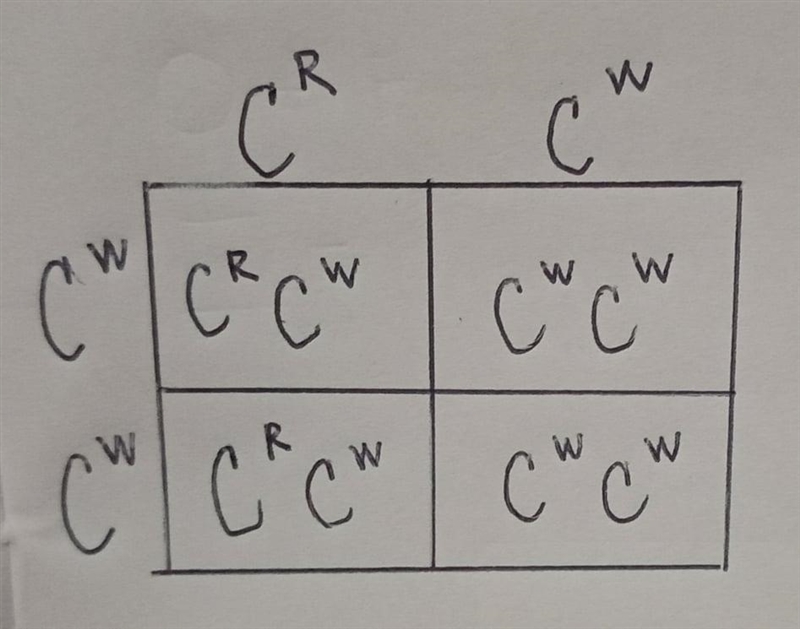 Complex patterns of inheritance, 10th grade2nd problem: Pink and white-example-1