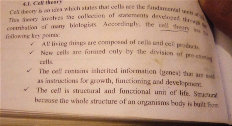 Plsss help me Based on the cell theory, which of the following is true? A. Large organisms-example-1