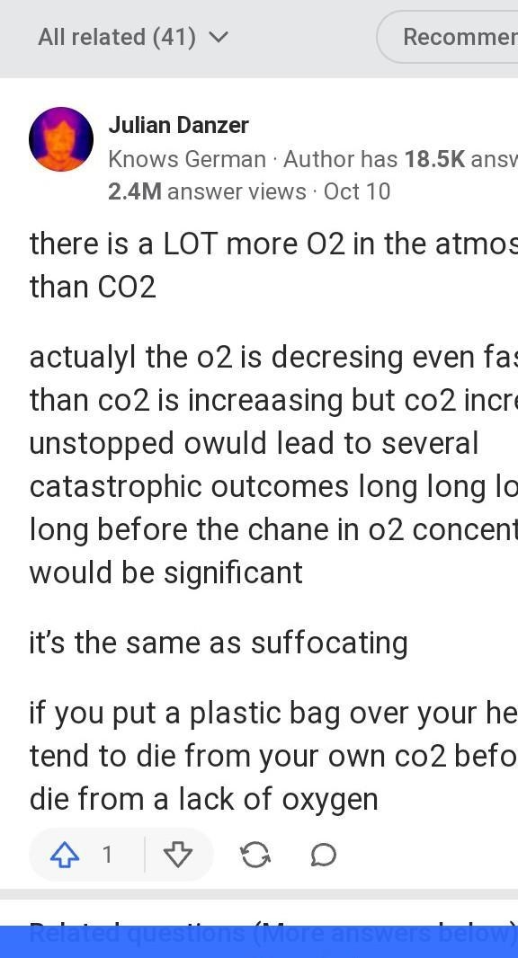 What causes a decrease in co2 and an increase in o2 in the air?-example-1