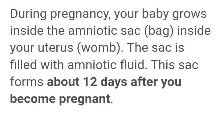 When does the amniotic fluid form in humans​-example-1